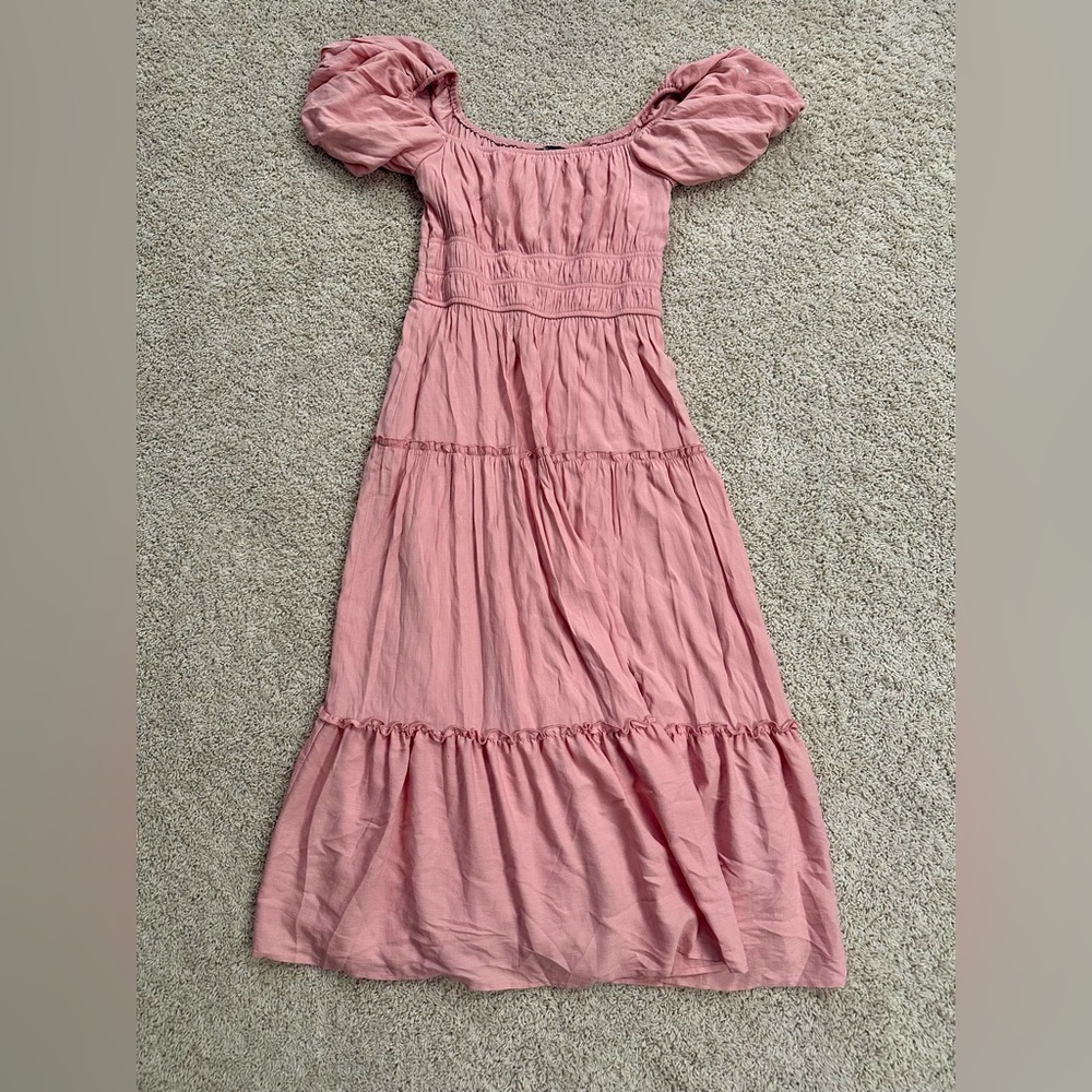 Blush Pink Short Maxi Dress